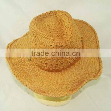 Brown Color Sombrero Woven Breathable Straw Hat Wholesale photo-2
