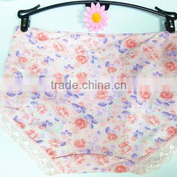 New Arrival Underwear Beauty Pattern Lace/cotton Confortable Adult Woman Panties photo-2