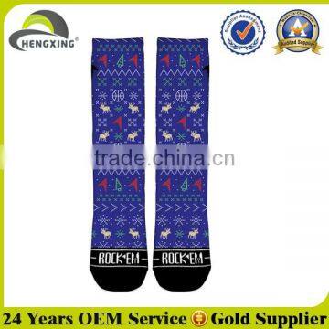 Wholesale custom screen printed socks