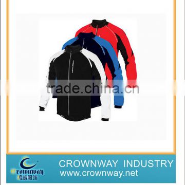 long sleeve bike rider jacket with zip rear pocket