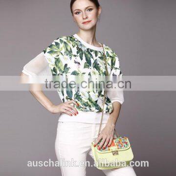 fashion pattern wholesale custom women woodland t shirt printing