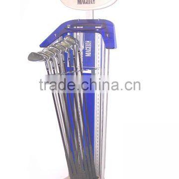 DIY Steel Structure Combination Blue Mini Type Golf Club Display photo-4