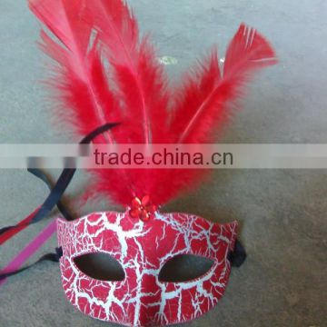 feathered venetian party mask for sale