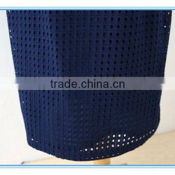 Organic 100% Cotton Eyelet Embroidery Business Suits Lady Church Suits photo-6