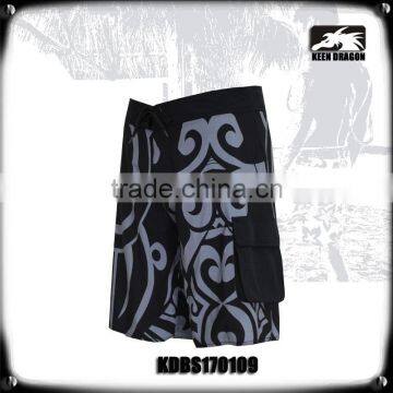Men's Tattoo Print Quick Dry Board Shorts Swim Trunks photo-4