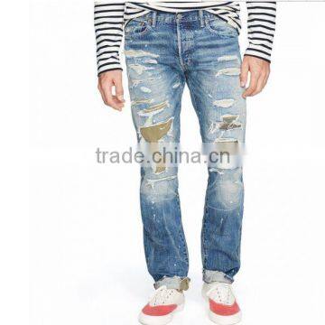 Biker Jeans Fashion Denim Trousers(LOTK001) photo-2