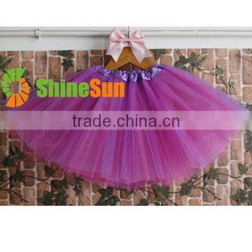 Christmas Girls Green Ballet Tutu Tulle Skirt for Both Sides to Wear Girls Tutu photo-5