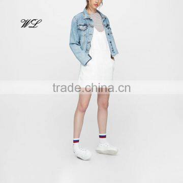 Hot selling girls' dress fashion dress custom denim clothing