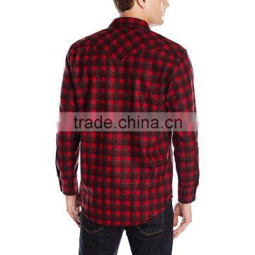 2016 New Fashion Latest Red Flannel Shirt Designs for Men photo-4