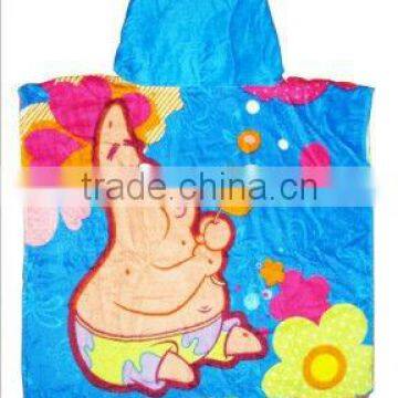 2014 latest fashion children blue cotton bathtowel children waffle robes