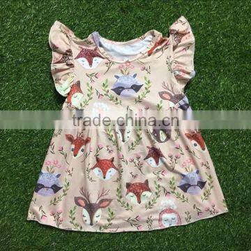 2017summer Outfit Girls Tunic Clothing Wholesale Ruffle Dress Kids Clothing Baby Clothes photo-3