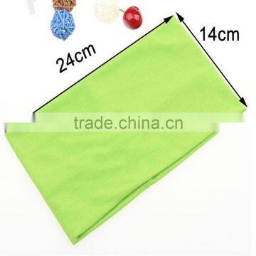 Candy Color Women Yoga Wide Elastic Towel Headband In Stock photo-2