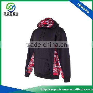 New Style Custom Printing Splicing Polyester Plus Size Man Pullover Hoodie photo-2