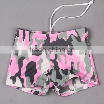 2016 New Fashion Boys Swimming Trunk Camouflage Printed Polyester Bathing Suit Summer Children Swimwear Hot Selling SR40417-9