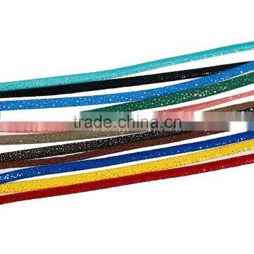 Jasper Silver Sequins Flat PU Leather Cord photo-2