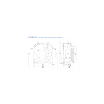 Gearless Traction Motor for MR and MRL Elevator