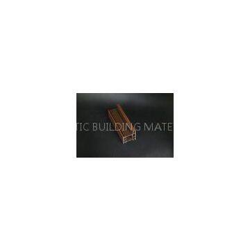 Brown PVC Profiles Laminated Frame Film 4 Chambers For Doors Frames