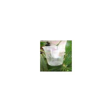 450ml Plastic Disposable Cups With Round Bowl , Clear Yogurt Cups