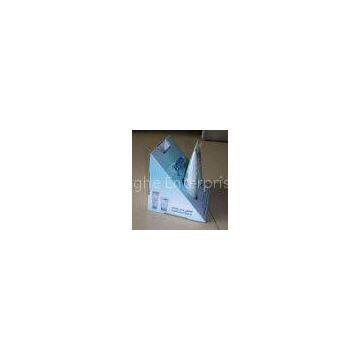 Doule hole Corrugated Cosmetic Display Stands for Facial Cleanser or hand cream promotion