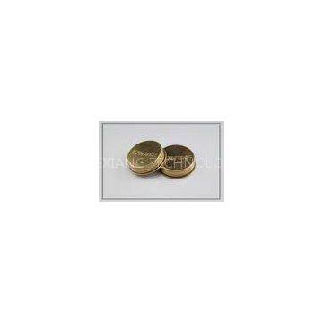 43mm pharmaceuticals / healthcare products gold tinplate screw cover caps with embossed logo