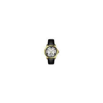 Black Stainless Steel Mens Watch , Mens Stainless Watches 5ATM