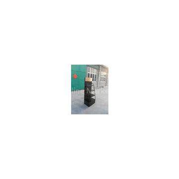 Free Standing Metal Retail Display Stands Black With Spray Painted