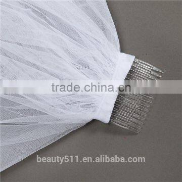 New Grance Fashionable Long Tulle Wedding Bridal Veils & TwoTiers Tulle Cathedral Bridal Veil HL08 photo-2