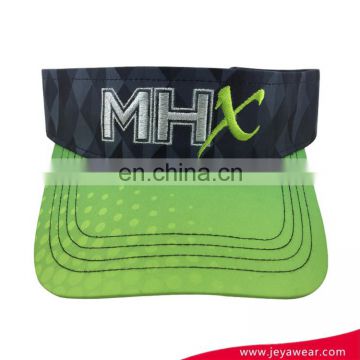 Promotional Sun visor wholesale visor with sliver thread embroidery