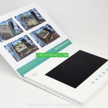 2016 New Business Gift Paper Invitation Card 10 inches lcd Video Brochure