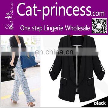 OEM fashion basic chiffon blazer