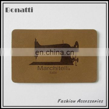 genius leather label for garment,high quality real leather patches for jeans