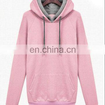 OEM Women Clothing 100% Cotton Plain Pullover Double- Hood Sweatshirt photo-2