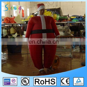 Custom Red inflatable christmas santa claus costume for sale CA-041