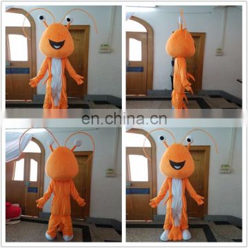 HI CE wonder shrimp mascot costume for adult size,customize mascot cosutme for hot sale