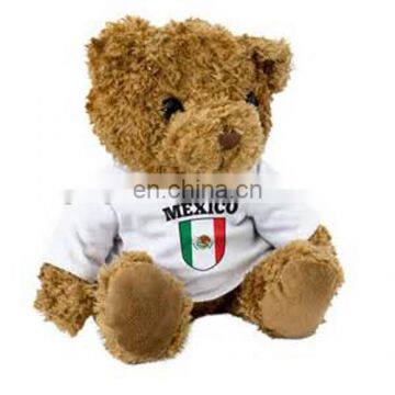 10inch Logo printed White T-shirt Mexico teddy bear