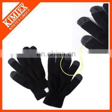 Promotional acrylic knit texting gloves