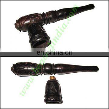 Handmade Real Ebony Wood Smoking Pipe, Size : 4 Inch Pipe
