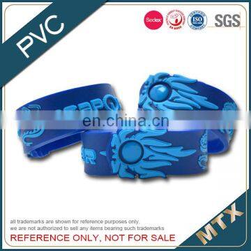 2D design soft PVC wristband bracelet