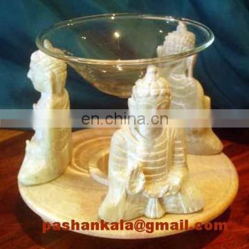 Buddha Design Soapstone Aroma Oil Lamps