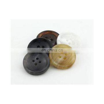 Resin Plastic Beads Button Round With Hole Toggle Ball Button