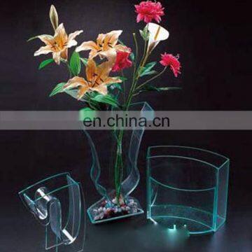 High quality acrylic paslic custom design home office vase furnishing articles