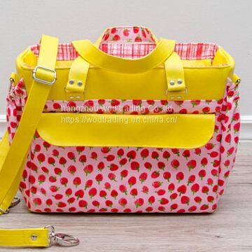 full printed diaper bag with long shoulder from China