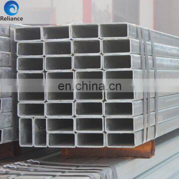 Hot Dipped Galvanized Welded Rectangular / Square Steel Pipe Rectangular Steel Hollow Section Tube