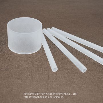 Fused silica high quality cylinder frosted glass tube for sale