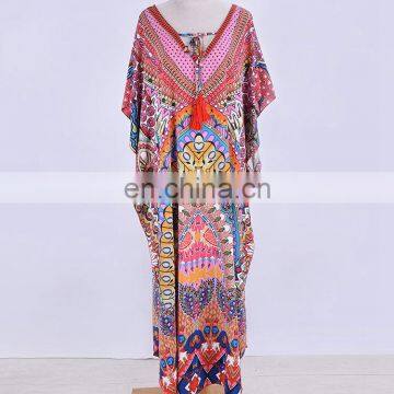 Плюс-размерный распечатанный пляжный костюм, пахо для пляжа, купальник-крывалка, палео для пляжа для женщин, купальник-крывалка, сарафан-туника для пляжа photo-3