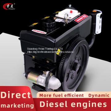 Single Cylinder Water-cooled Diesel Engine 7 HP High-end Marine Diesel Engine Agricultural Diesel Engine photo-4