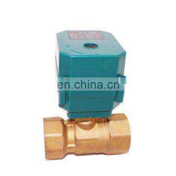 Dn15 Dn25 DC5V 2 Way 3 Way Motorized Brass Ball Valve for Home-automation System