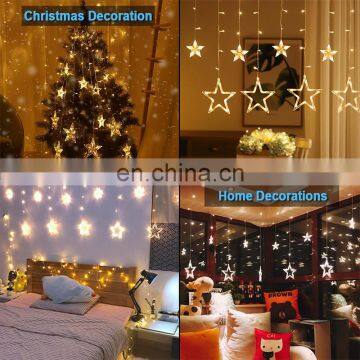 Christmas Led String Lights Star on Window Curtain Indoor Tree Decoration Halloween Wedding Light photo-6