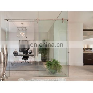 Glass factory high quality custom clear glass divider glass