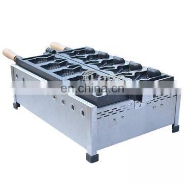 2016 Newest Commercial Use Gas Open Mouth Taiyaki Grill Ice Cream Fish Shaped Machine